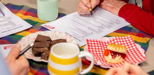 Quiz night with baked goods